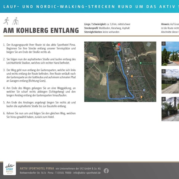 Laufstrecke Kohlbergroute