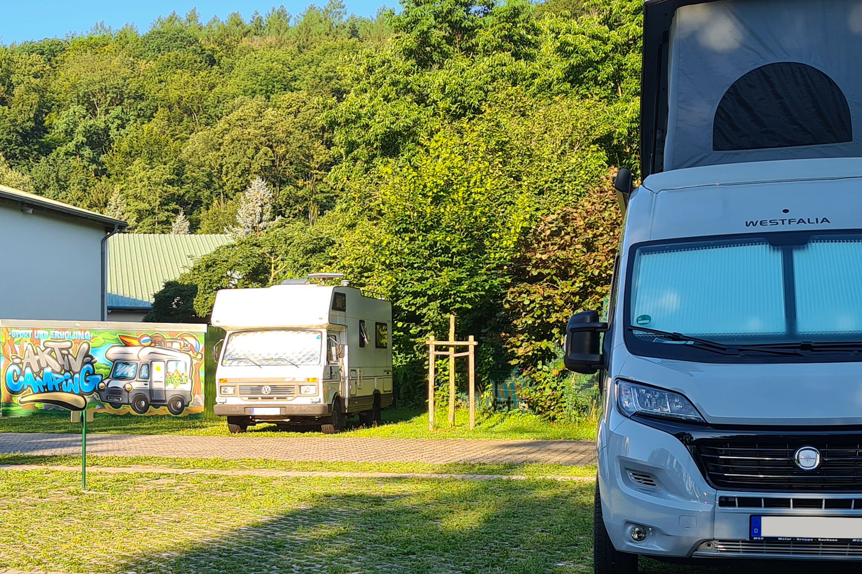 Campingplatz für Wohnmobile in der Sächsischen Schweiz 