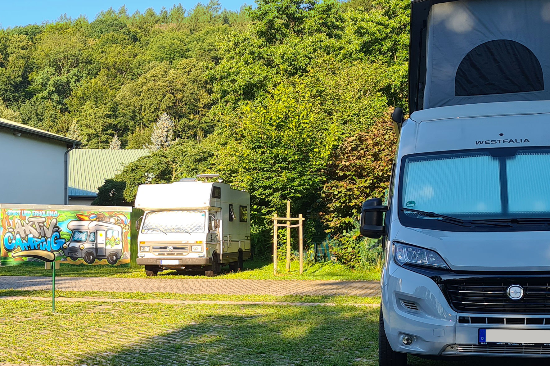 Campingplatz für Wohnmobile in der Sächsischen Schweiz